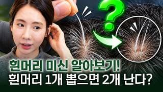 흰머리 뽑으면 2가닥 난다? 새치 많으면 탈모 안 온다? 의사가 밝히는 흰머리 미신 4가지 팩트체크!