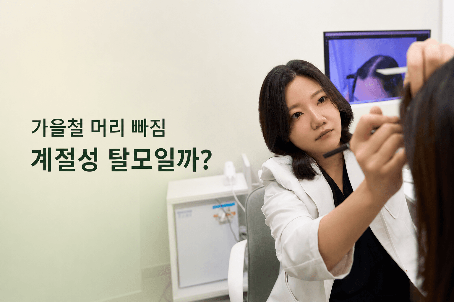 가을철 머리 빠짐, 계절성 탈모와 진행성 탈모 구분법 | 모디헤어플란트